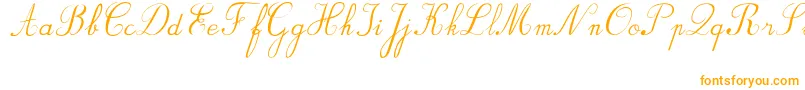 BvRondesItal Font – Orange Fonts on White Background