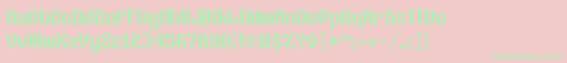 V5easter Font – Green Fonts on Pink Background