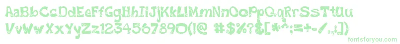 SmileyFont Font – Green Fonts on White Background