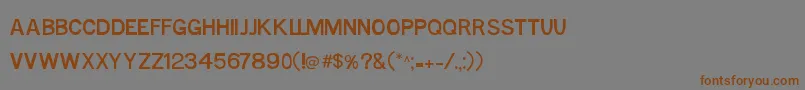 MtfBase Font – Brown Fonts on Gray Background