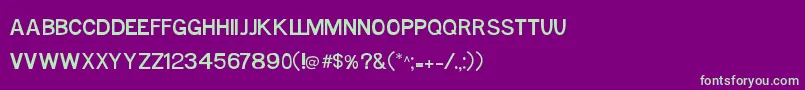 Шрифт MtfBase – зелёные шрифты на фиолетовом фоне