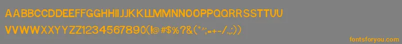 Шрифт MtfBase – оранжевые шрифты на сером фоне
