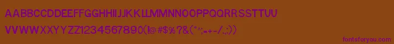 More about MtfBase Font MtfBase Font – Purple Fonts on Brown Background
