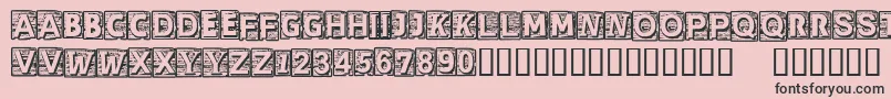 CfcherokeeRegular Font – Black Fonts on Pink Background