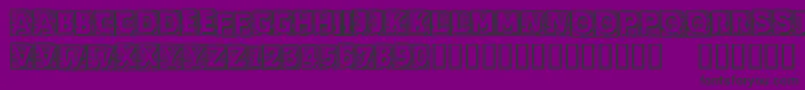 CfcherokeeRegular Font – Black Fonts on Purple Background