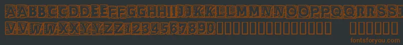 CfcherokeeRegular Font – Brown Fonts on Black Background