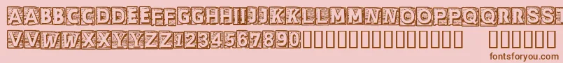 CfcherokeeRegular Font – Brown Fonts on Pink Background