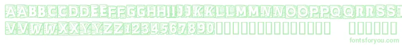 CfcherokeeRegular-Schriftart – Grüne Schriften