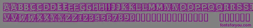 CfcherokeeRegular Font – Purple Fonts on Gray Background