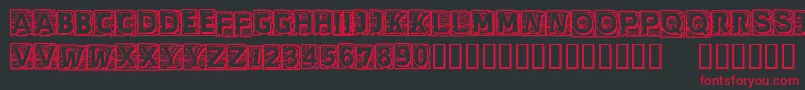 CfcherokeeRegular-Schriftart – Rote Schriften auf schwarzem Hintergrund