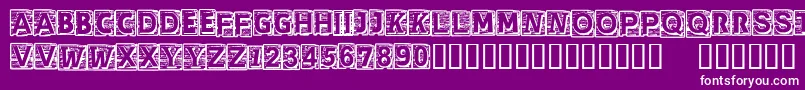 CfcherokeeRegular Font – White Fonts on Purple Background