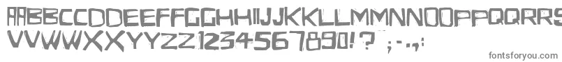 EldesCordel1Lite Font – Gray Fonts on White Background