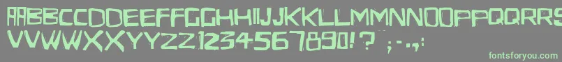 EldesCordel1Lite-Schriftart – Grüne Schriften auf grauem Hintergrund
