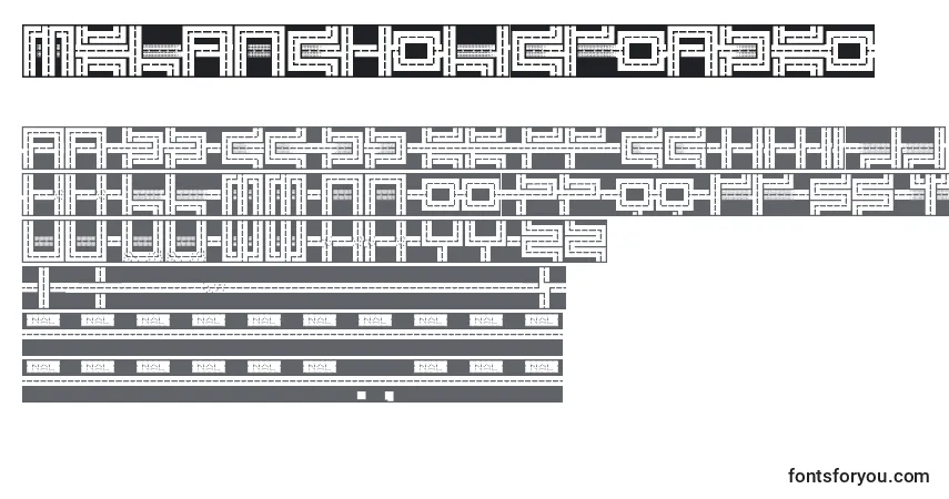 MelancholicRoadeo-fontti – aakkoset, numerot, erikoismerkit