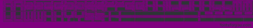 フォントMelancholicRoadeo – 紫の背景に黒い文字