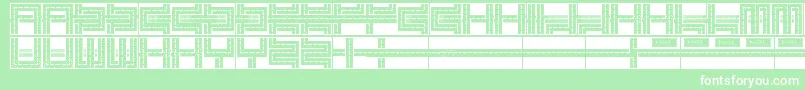 MelancholicRoadeo Font – White Fonts on Green Background