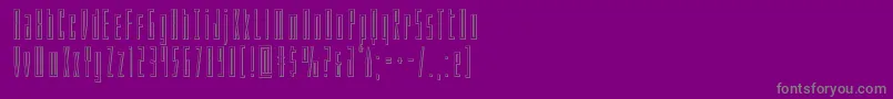 フォントPhantaconout – 紫の背景に灰色の文字