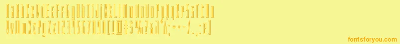 Phantaconout Font – Orange Fonts on Yellow Background