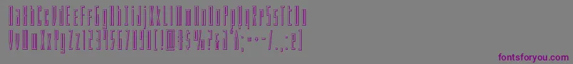 Шрифт Phantaconout – фиолетовые шрифты на сером фоне