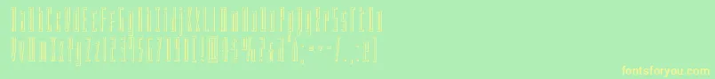 Phantaconout Font – Yellow Fonts on Green Background