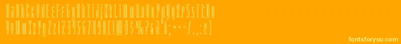 Phantaconout Font – Yellow Fonts on Orange Background