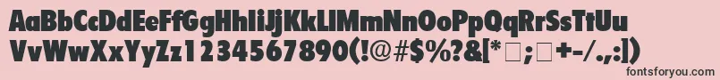 SeighDisplaySsi Font – Black Fonts on Pink Background