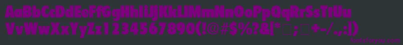 SeighDisplaySsi Font – Purple Fonts on Black Background