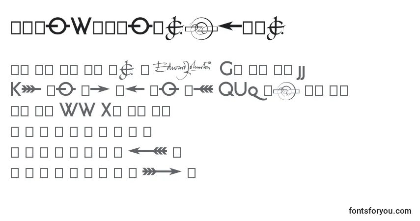 Fuente Railwayalternate - alfabeto, números, caracteres especiales