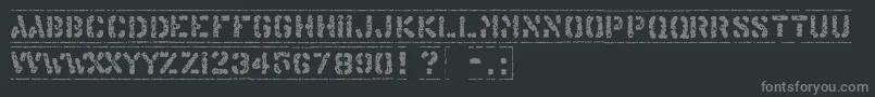 OffshoreBankingBusiness Font – Gray Fonts on Black Background
