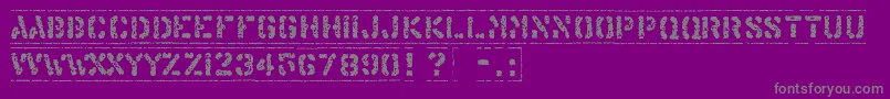 OffshoreBankingBusiness Font – Gray Fonts on Purple Background