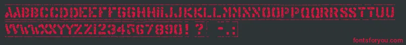 OffshoreBankingBusiness Font – Red Fonts on Black Background