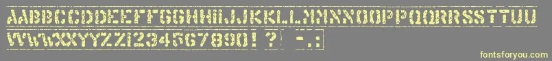 OffshoreBankingBusiness Font – Yellow Fonts on Gray Background
