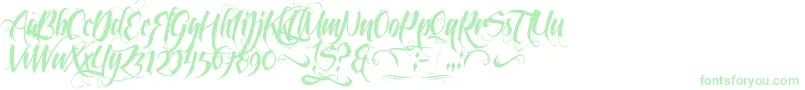 FeathergraphyDecoration-Schriftart – Grüne Schriften