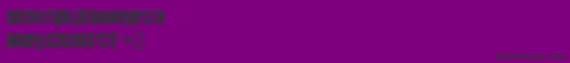 SfBaroquesqueCondensed-Schriftart – Schwarze Schriften auf violettem Hintergrund