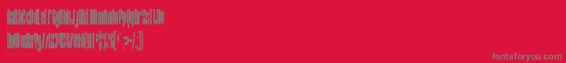 Czcionka SfBaroquesqueCondensed – szare czcionki na czerwonym tle