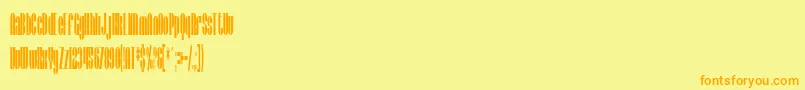 fuente SfBaroquesqueCondensed – Fuentes Naranjas Sobre Fondo Amarillo