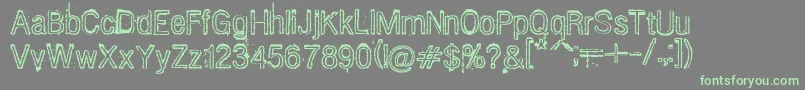 Diesel Font – Green Fonts on Gray Background