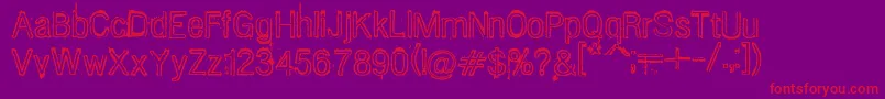 Diesel Font – Red Fonts on Purple Background