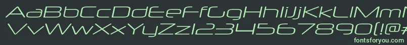 fuente NeuropolxxpltItalic – Fuentes Verdes Sobre Fondo Negro