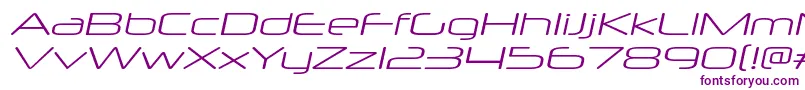 NeuropolxxpltItalic Font – Purple Fonts on White Background