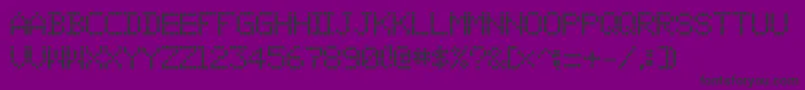 01Digit Font – Black Fonts on Purple Background