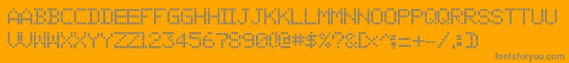 More about 01Digit Font 01Digit Font – Gray Fonts on Orange Background