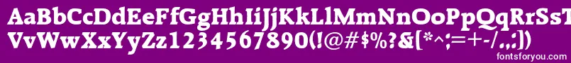 フォントRalentac – 紫の背景に白い文字