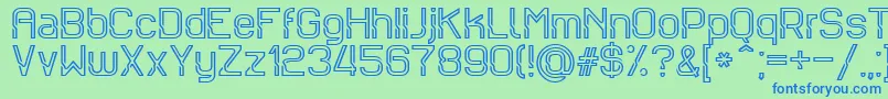 Sportrop Font – Blue Fonts on Green Background