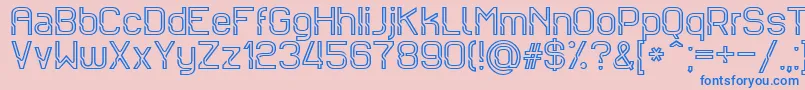 Sportrop Font – Blue Fonts on Pink Background