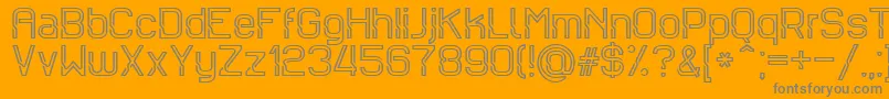 Sportrop Font – Gray Fonts on Orange Background