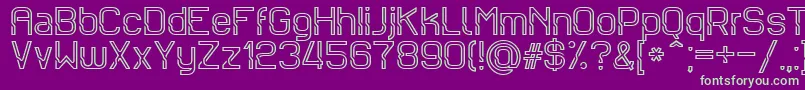 Sportrop Font – Green Fonts on Purple Background