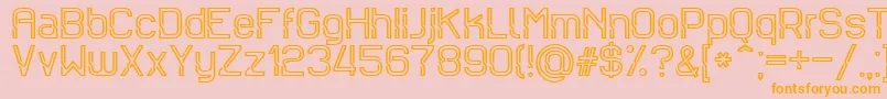 Sportrop Font – Orange Fonts on Pink Background