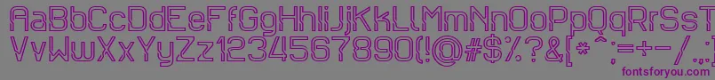 Sportrop Font – Purple Fonts on Gray Background