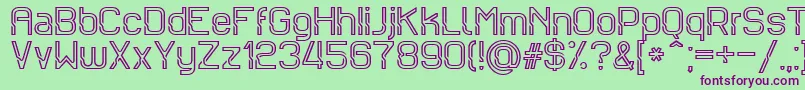 Sportrop Font – Purple Fonts on Green Background